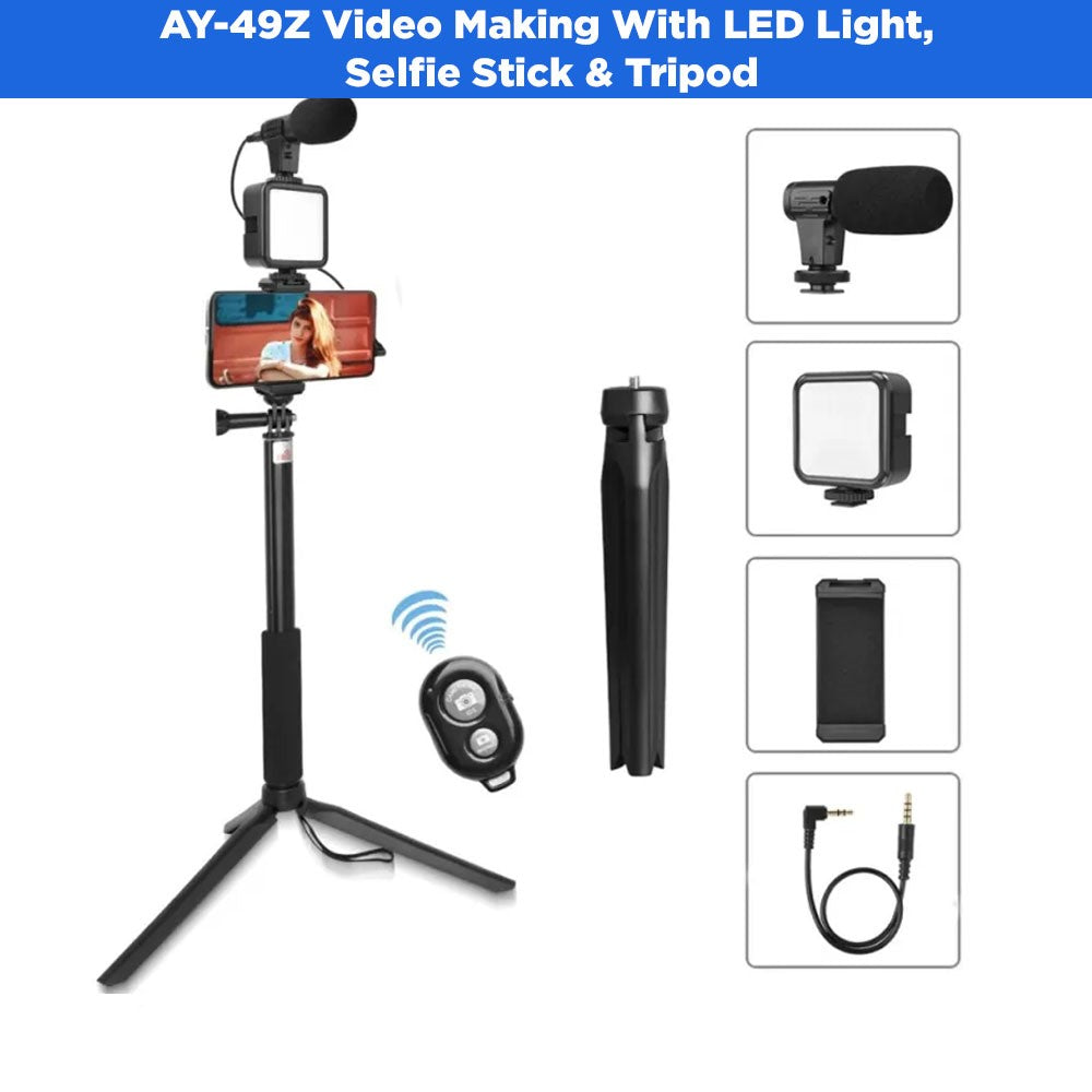 Vlogging Kit AY-49Z : Video Making Kit