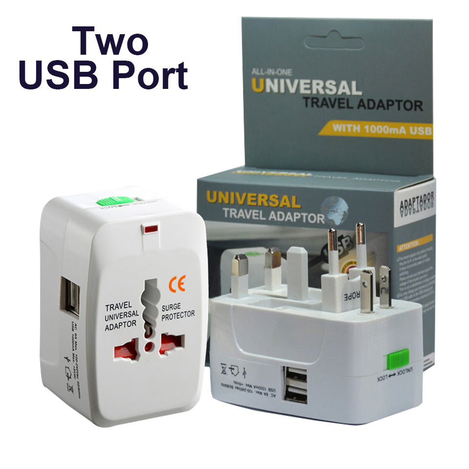 All -In -One  Universal Travel Adaptor With 1000mA USB, More than 150 Countries