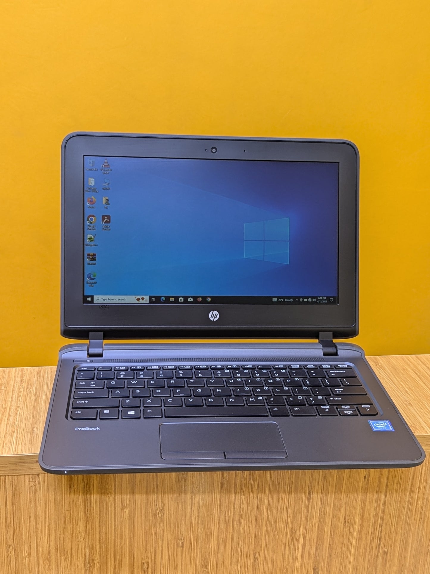 Hp probook 11E G1, Intel Celeron  Ram 4gb Storage 500gb HDD, Screen size 13 inches,Colour black, HDMI port✅  Earthenet port✅