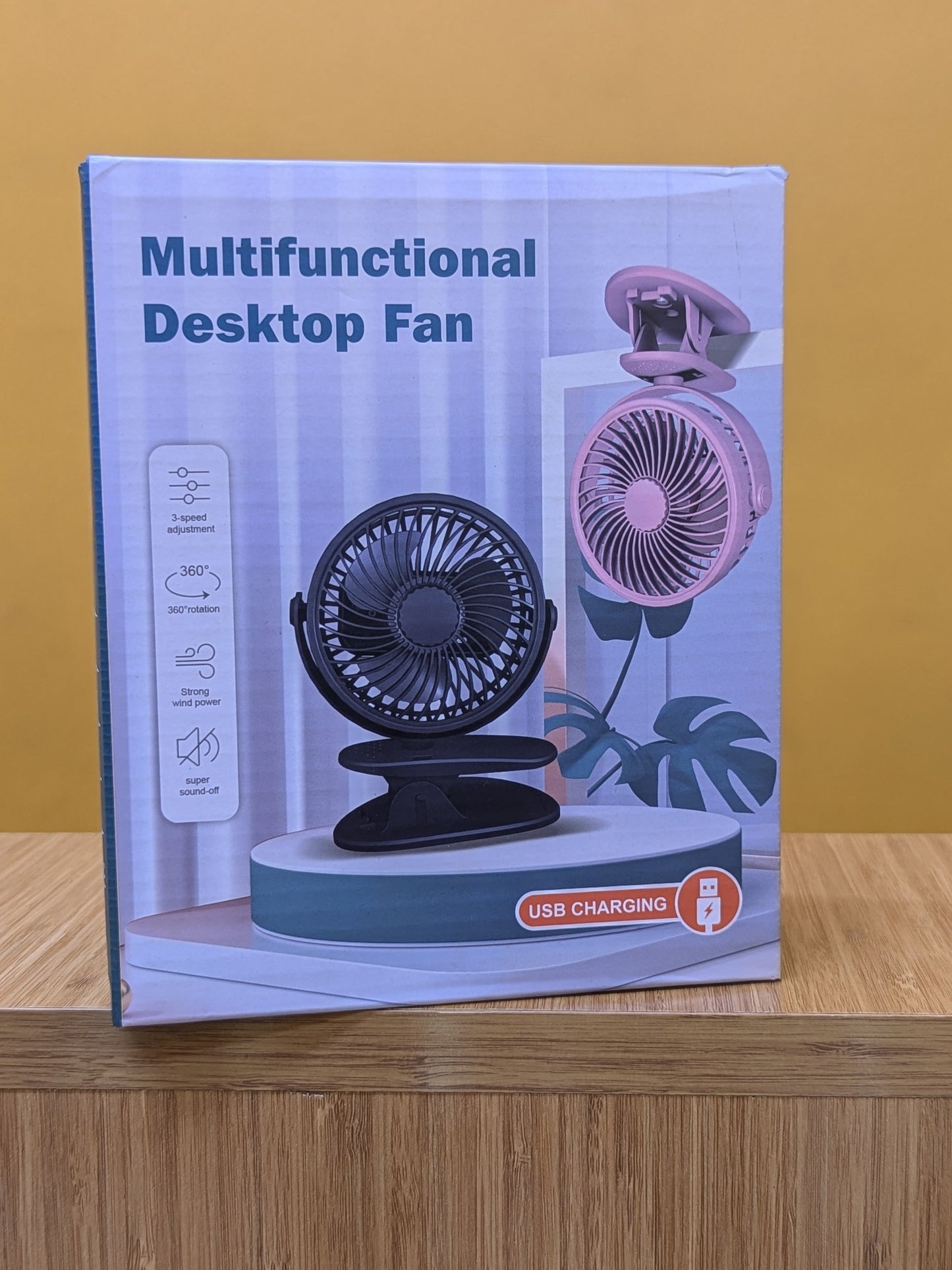 Multifunctional Desktop Fan Rechargeable .