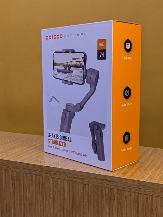 3-Axis Gimbal Stabilizer  (porodo) Face & Object Tracking.