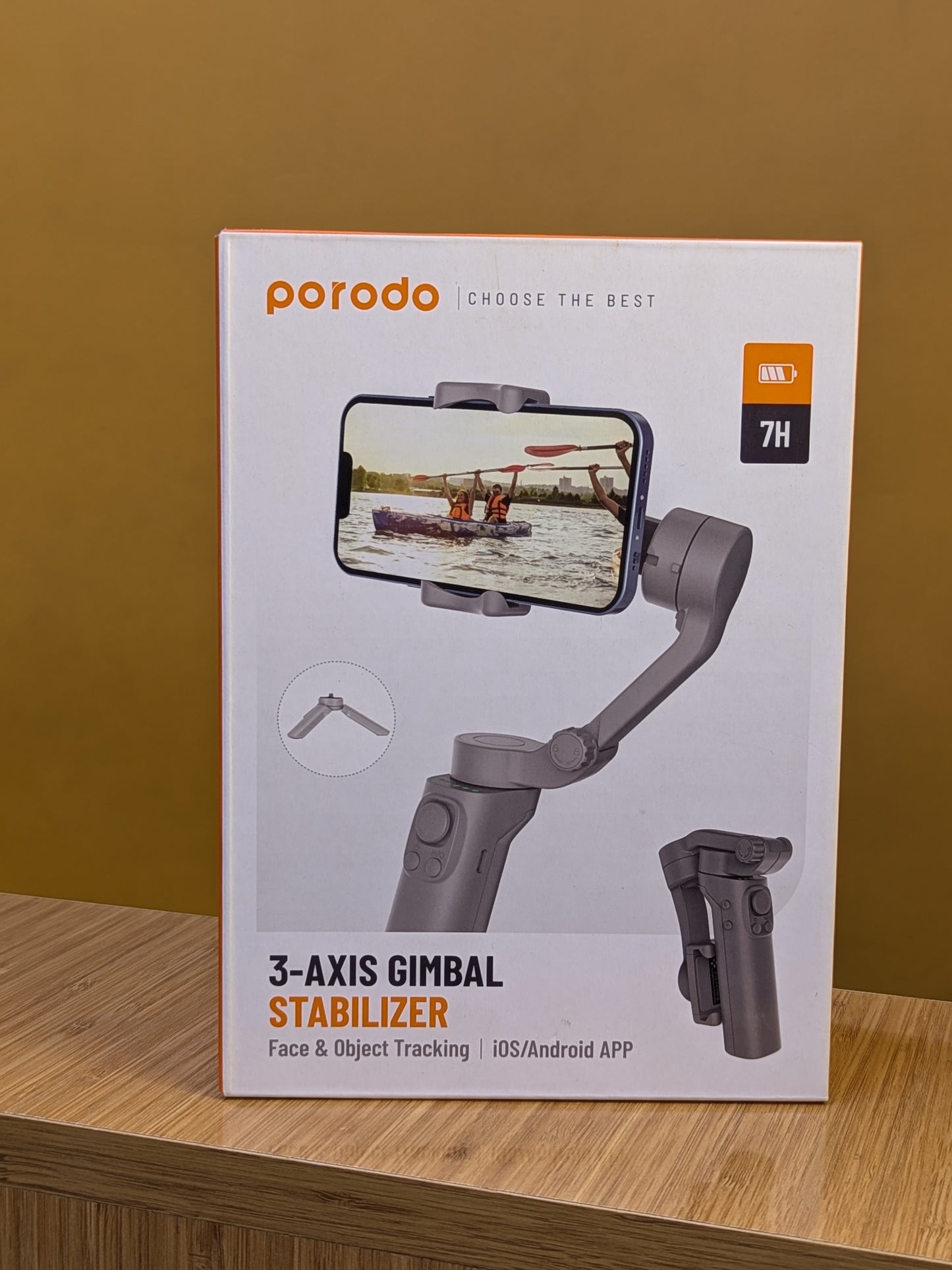 3-Axis Gimbal Stabilizer  (porodo) Face & Object Tracking.