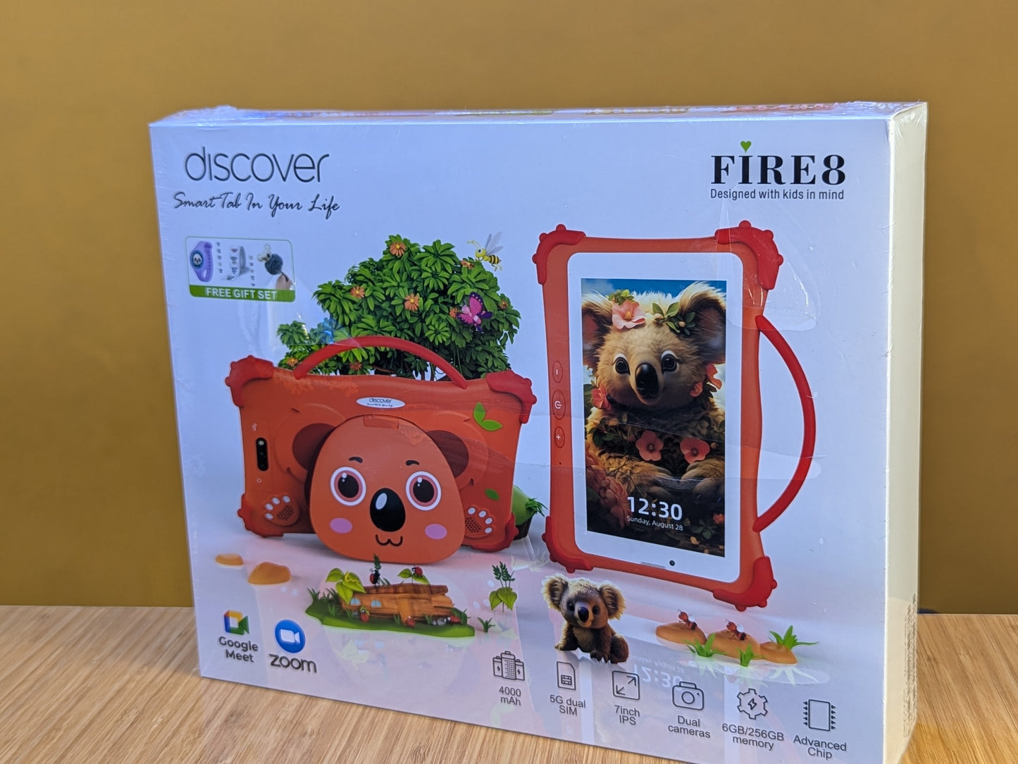 Discover  Fire 8 Kids Tablet Ram 6gb Storage 256gb Battery 4000mAh, Network 5G dual Sim Screen Size 7 inches