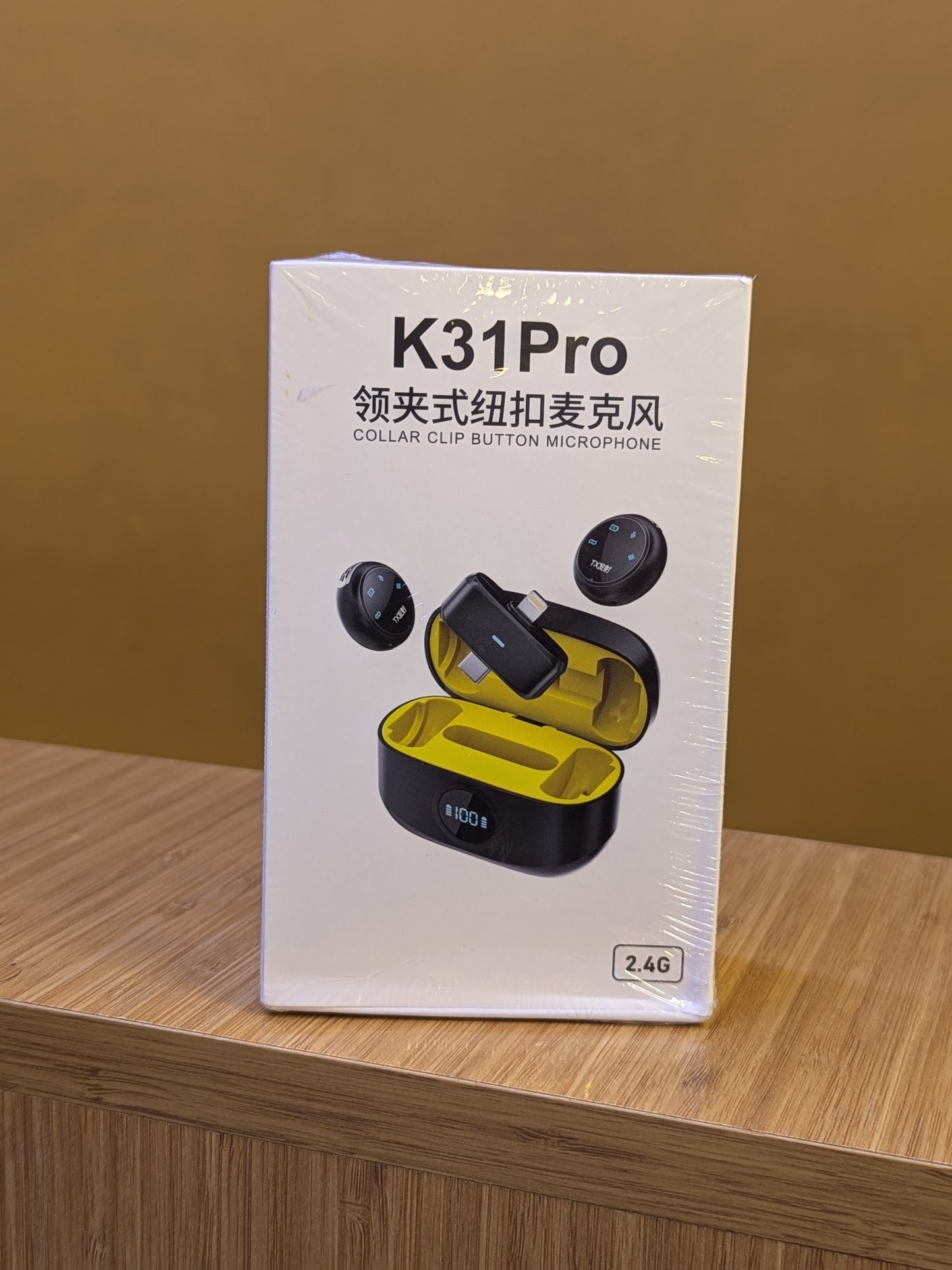 K 31 Pro  Collar Clip Button Microphone