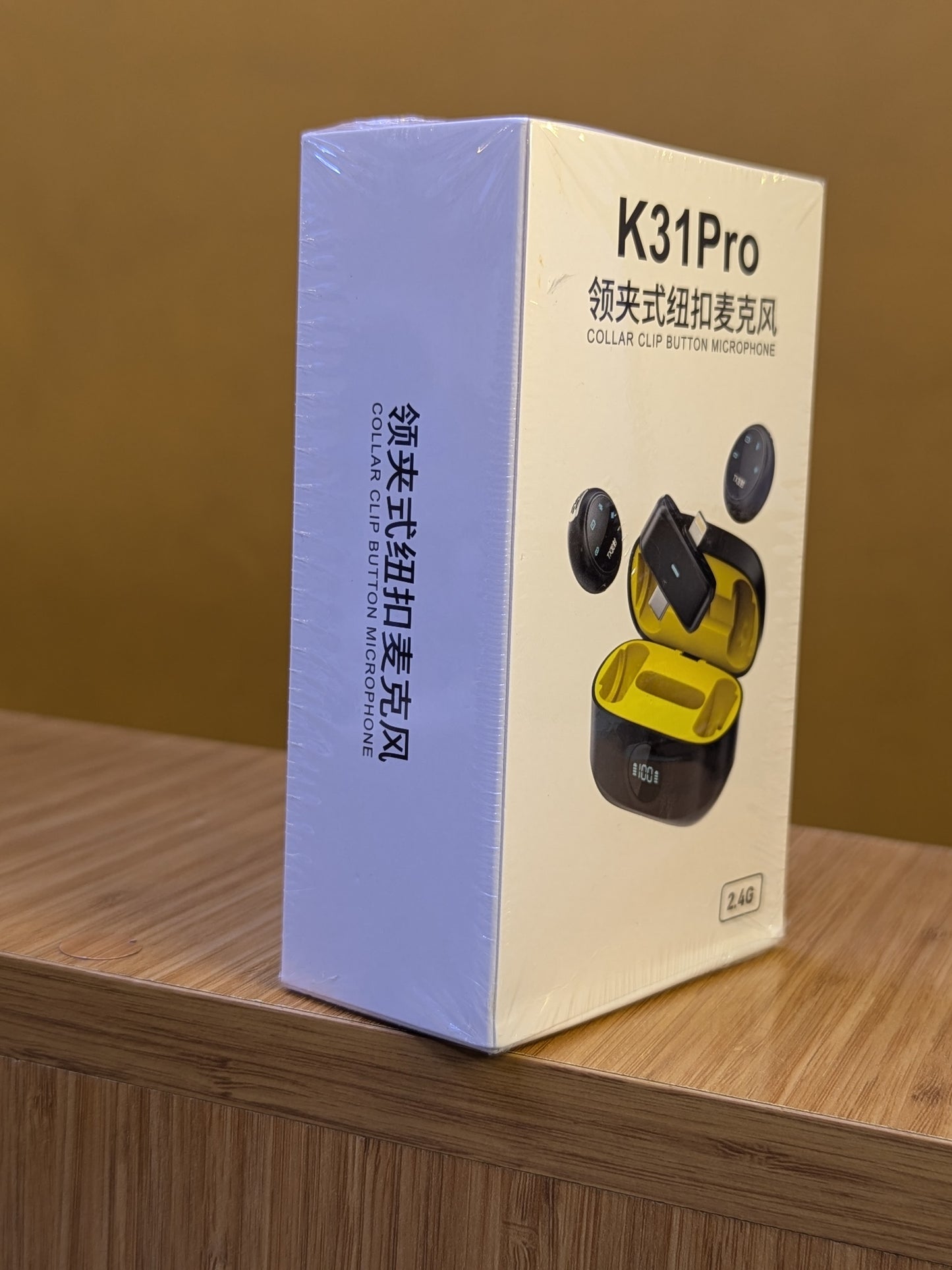 K 31 Pro  Collar Clip Button Microphone