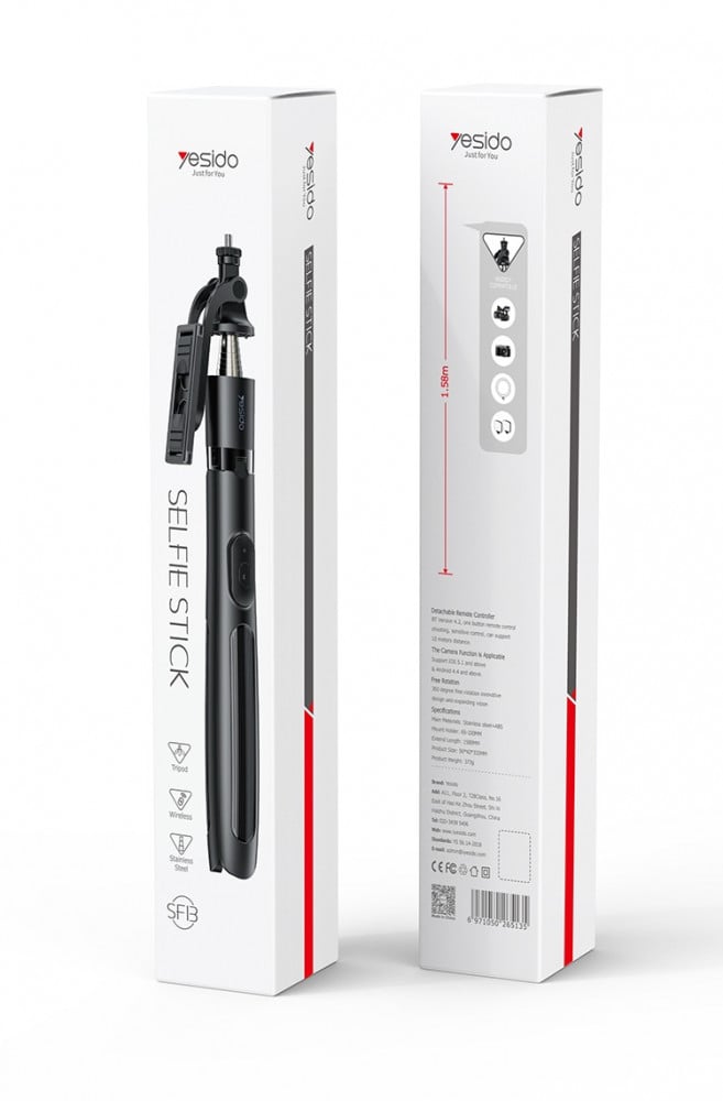 Selfie Stick Yesido SF-13 Length: 1.5m