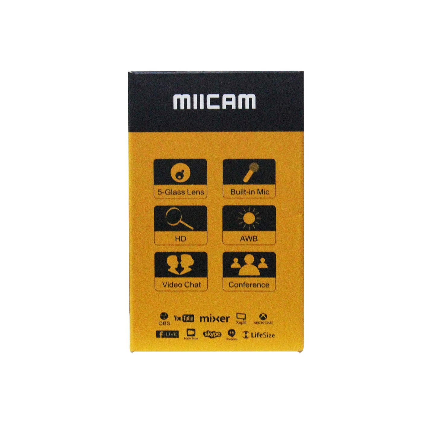 Miicam Webcam Clear HD 1080 resolution, Compatible with windows and Mac OS, Plug an play, High speed USB 2.0.