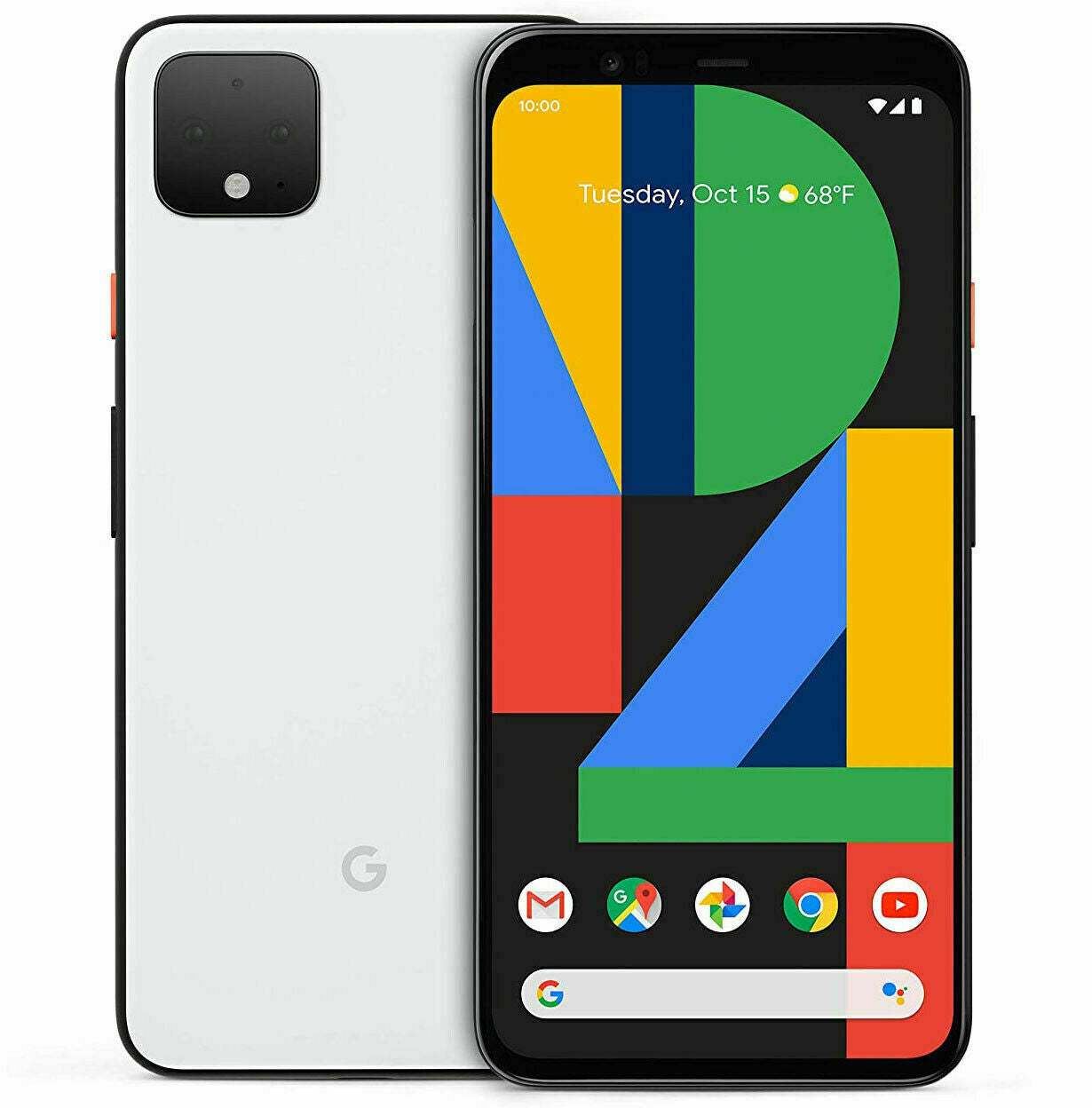 Google Pixel 4XL, 4GB RAM, 64GB ROM, P-OLED Display, 3700mAh Battery, 12MP & 16MP Main Camera, 8MP Selfie Camera.