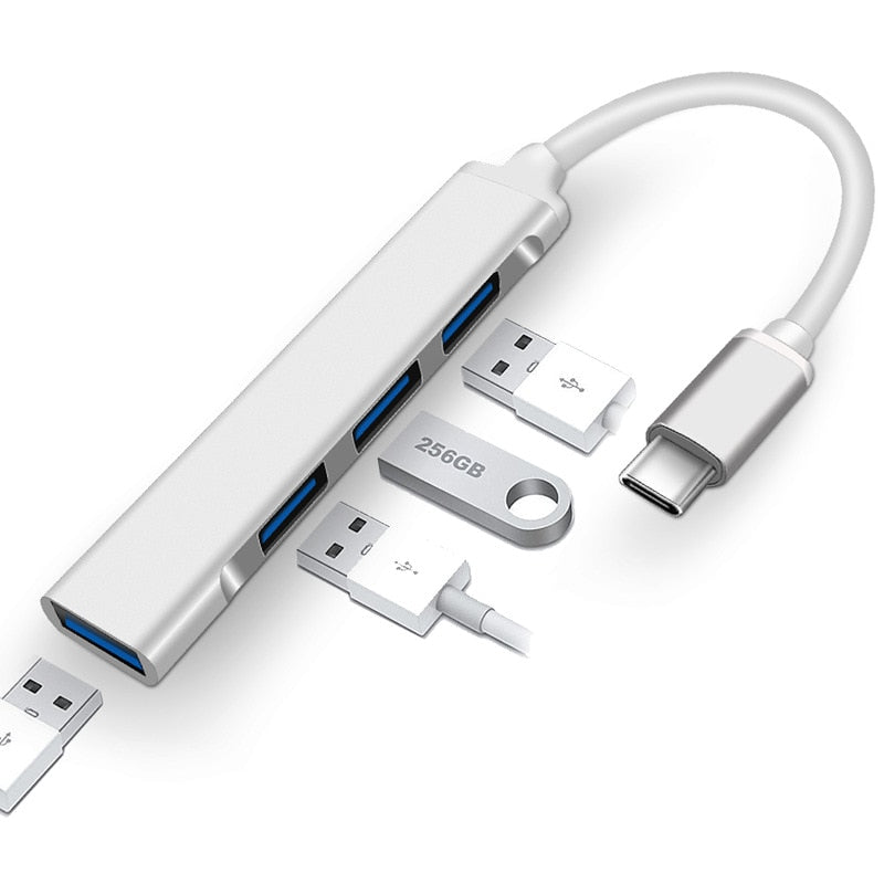 TYPE-C TO USB HUB 4 PORTS