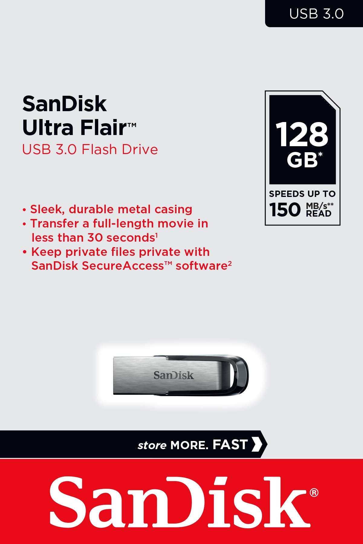 SANDISK ULTRA FLAIR Flash Drive 128GB