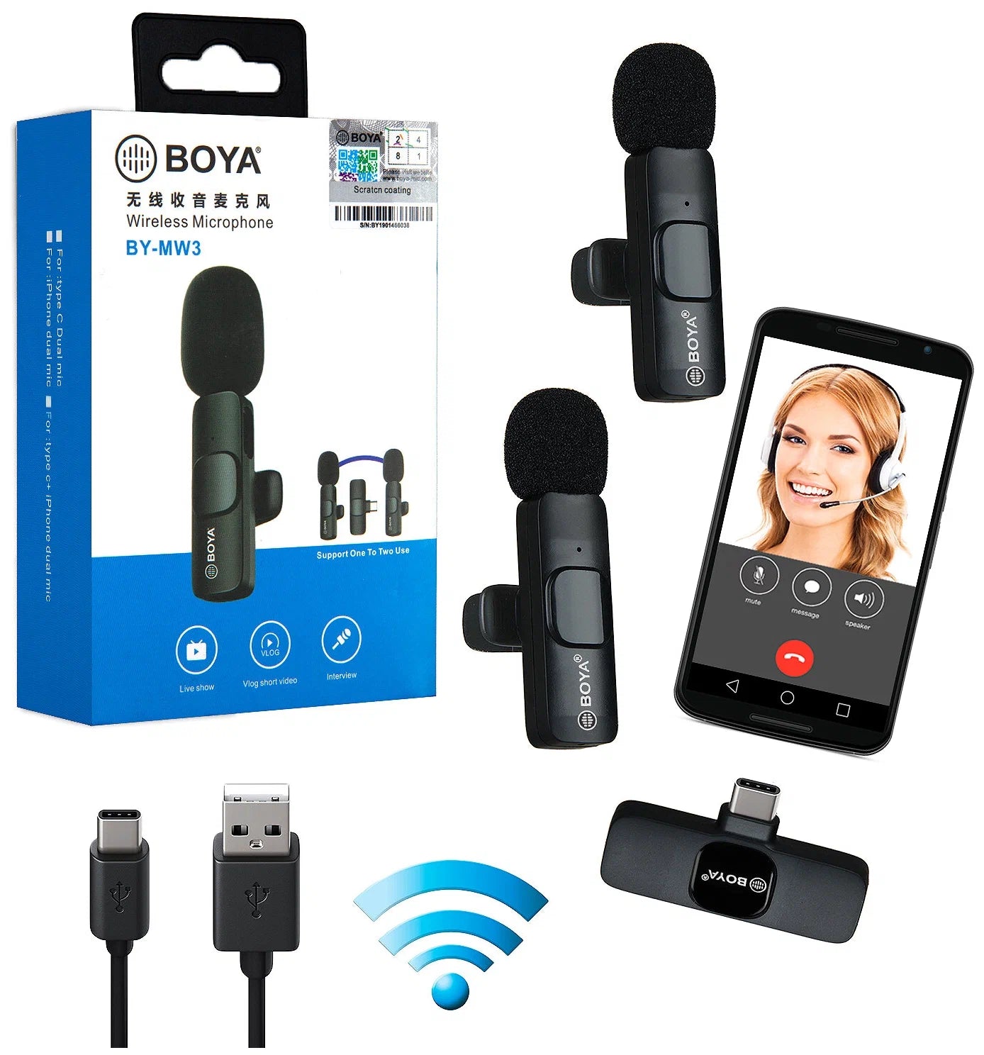 BOYA- Wireless Mic BY-MW3