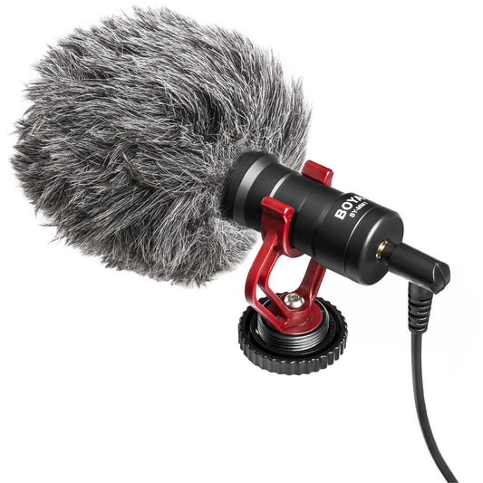 BOYA Wired Mic : BY MM1 Universal Cardioid Microphone